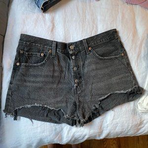 Levi's Black Jean Shorts